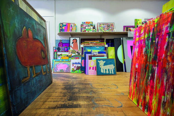 Ausstellung der Kunstwerkstatt K&ouml;thenwald im Kreishaus Hildesheim